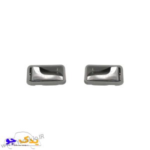 دستگیره درب باز کن داخلی پراید قدیم طرح استیل بسته 2 عددی